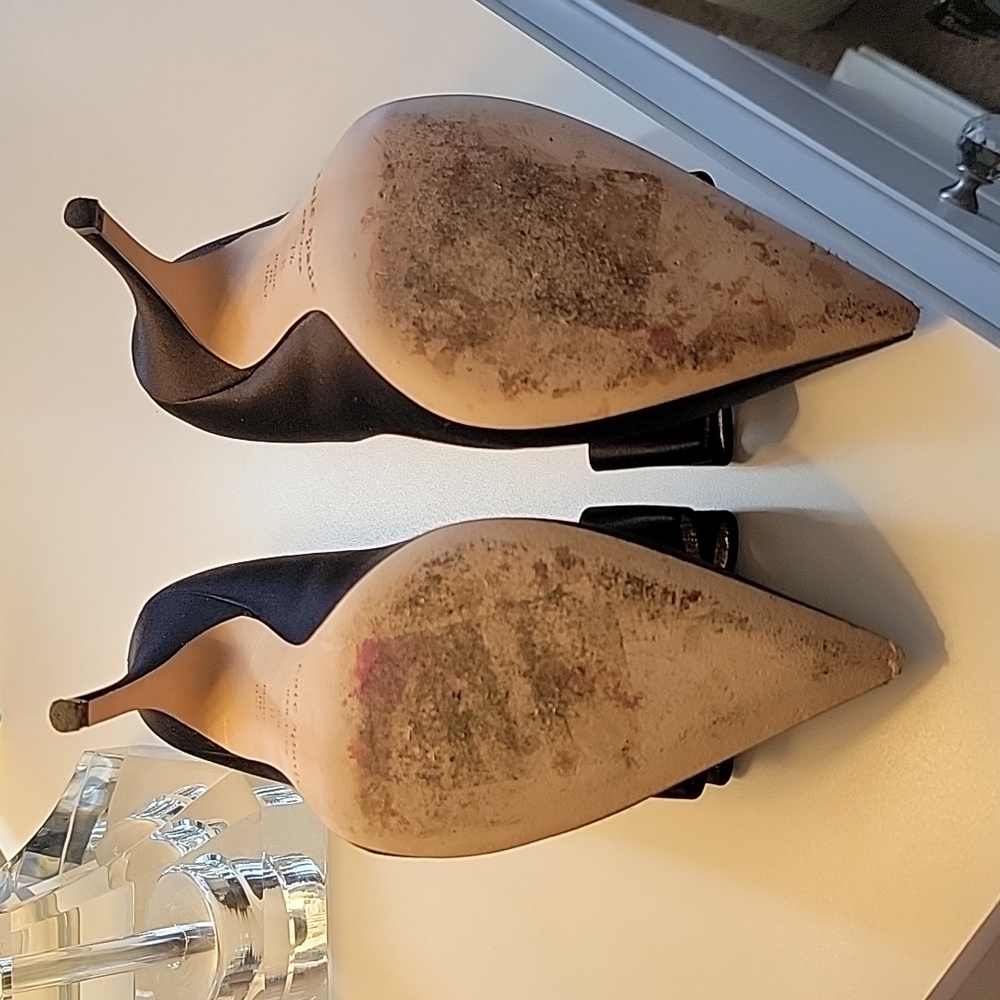 Kate Spade New York Satin Bow Pointy Heels Size 7.5 - Picture 5 of 6